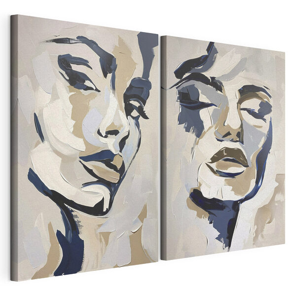 Painting of a woman's face