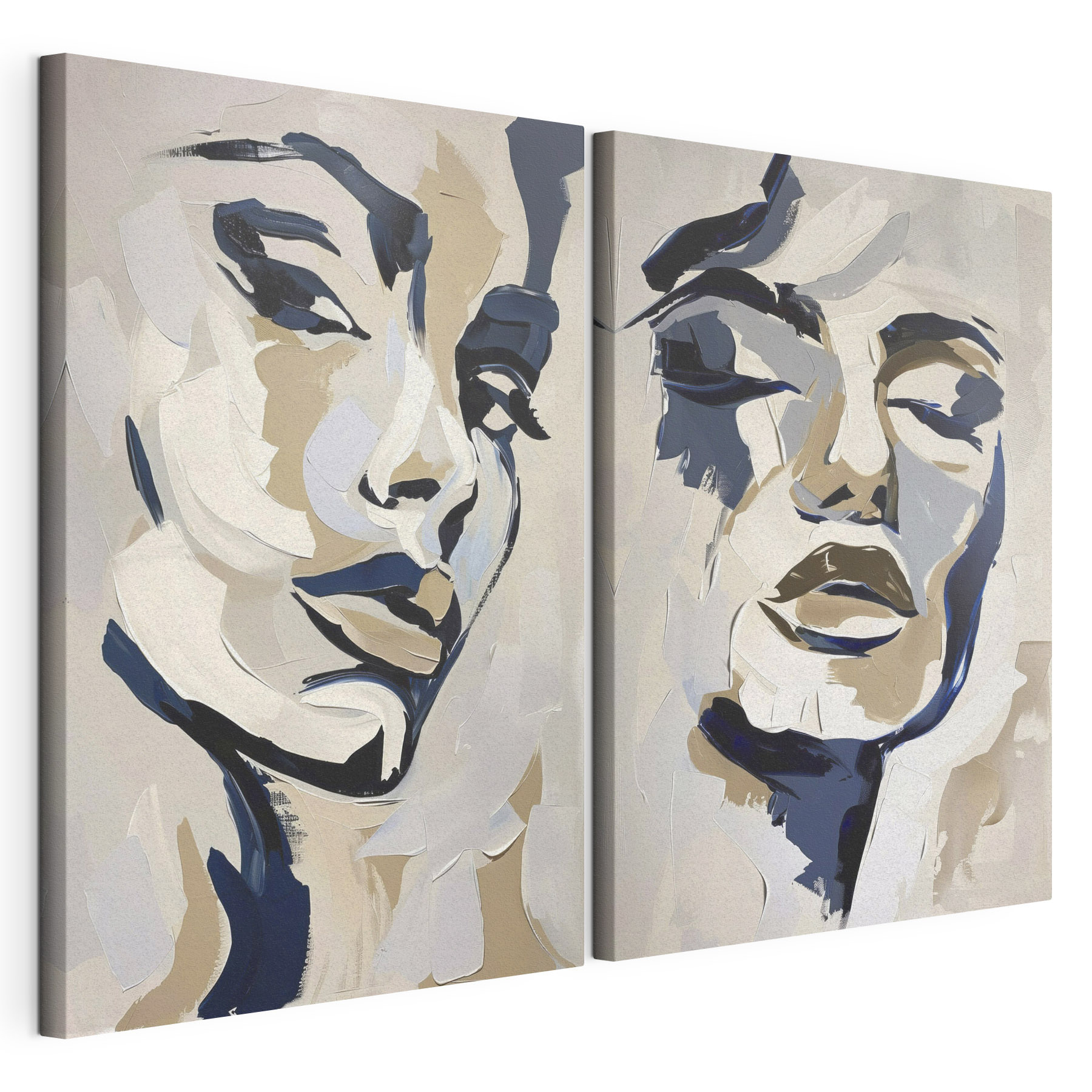 Painting of a woman's face