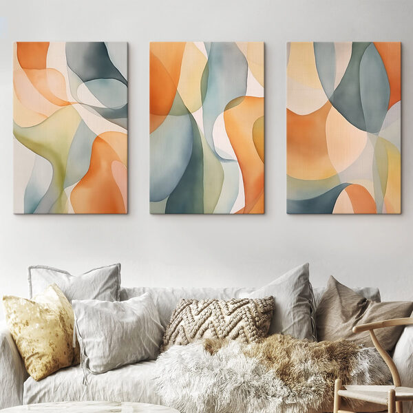 Flowing colors in gentle harmony