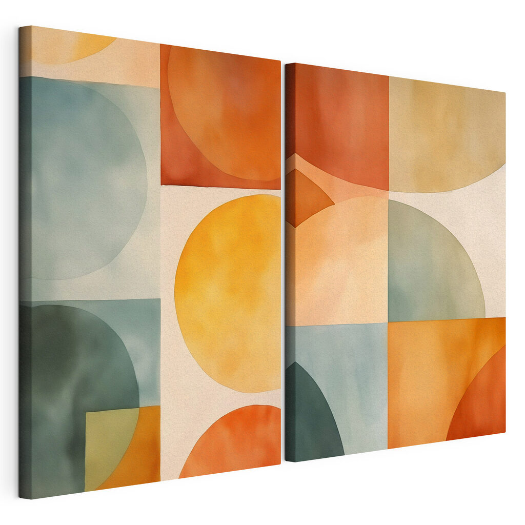 Soft shapes in warm tones