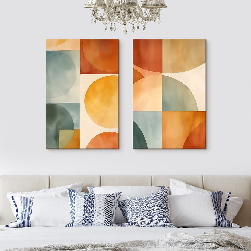 Soft shapes in warm tones