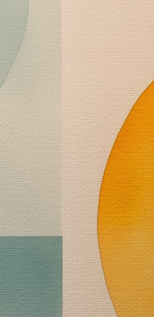 Soft shapes in warm tones