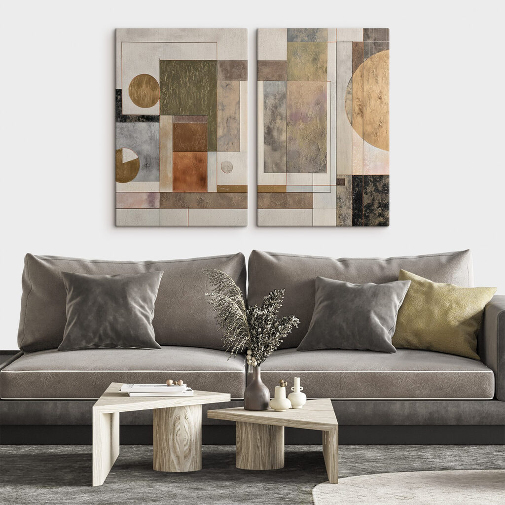 Pair of art pieces