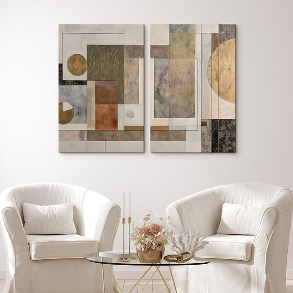 Pair of art pieces