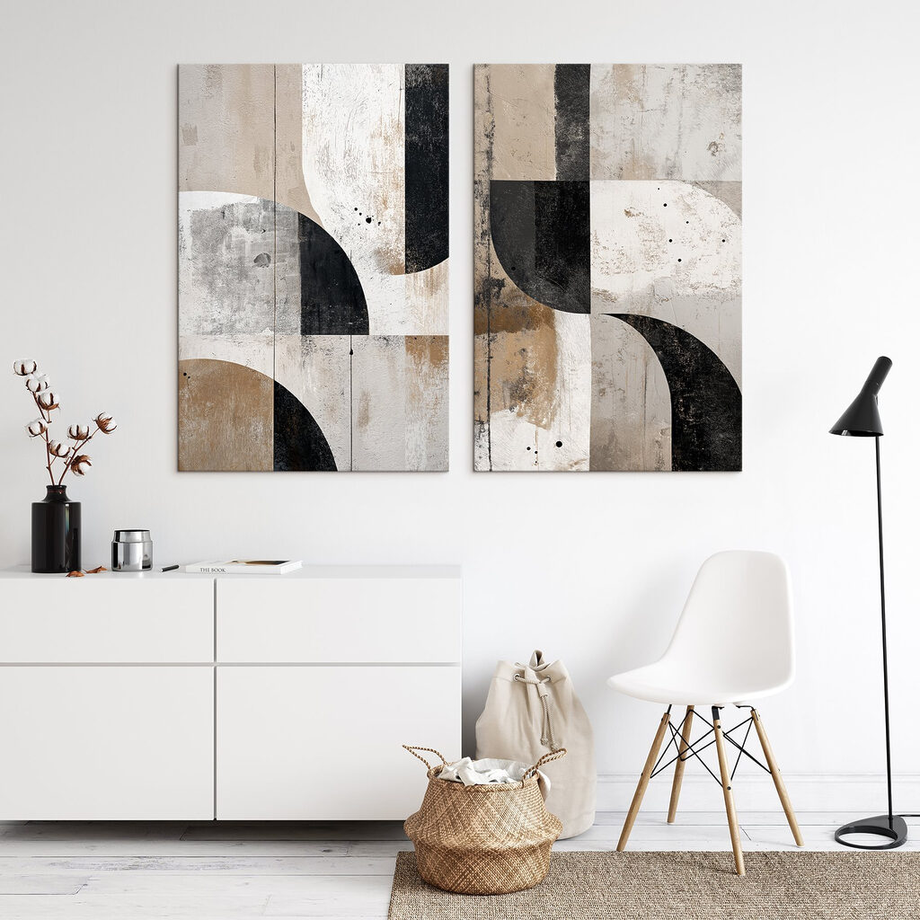 Pair of art pieces Pair of art pieces