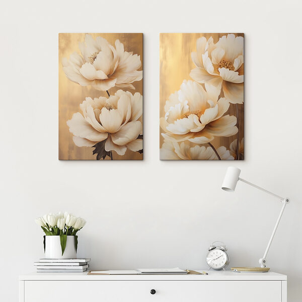 Elegant blooms with warm tones Elegant blooms with warm tones