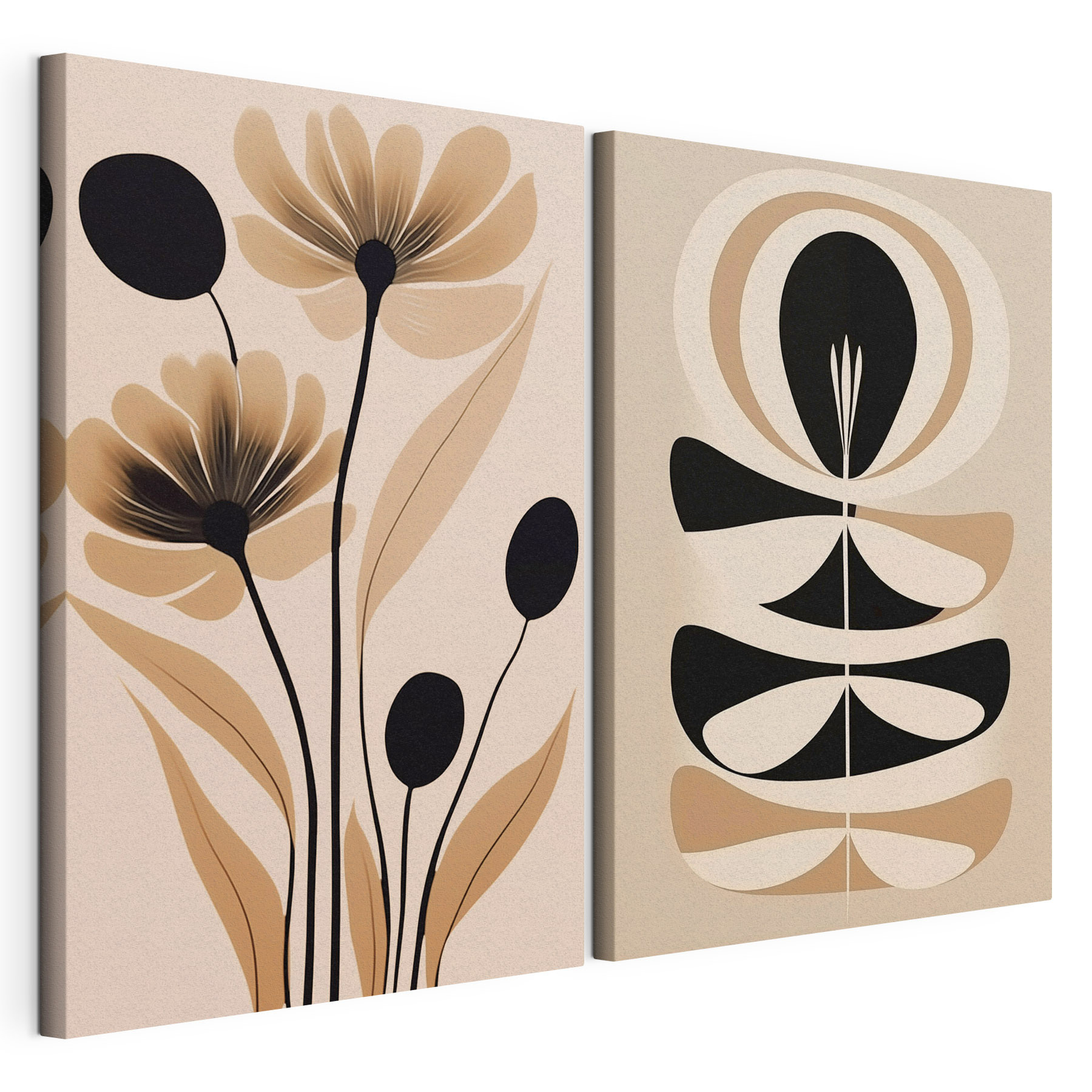 Delicate floral design in earthy tones Delicate floral design in earthy tones
