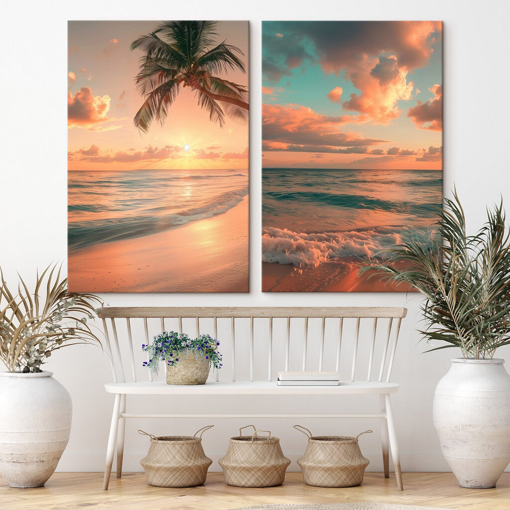 Palm tree on a beach
