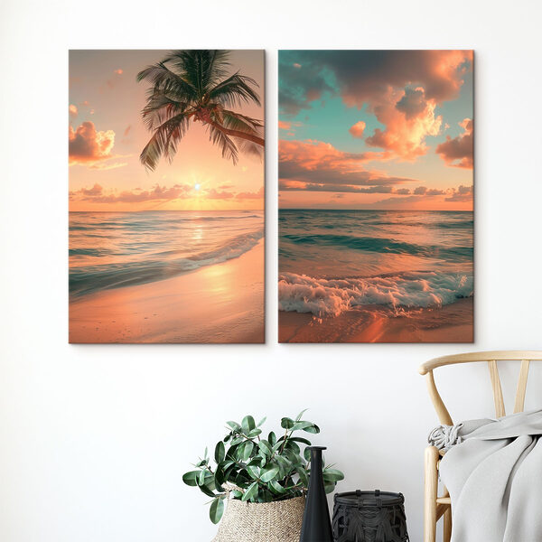 Palm tree on a beach