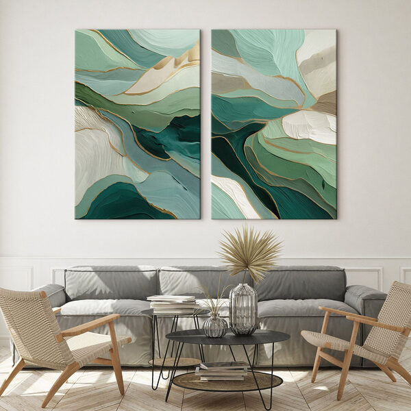 Two images of a painting Two images of a painting