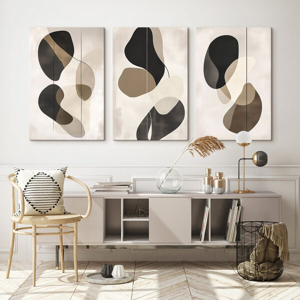 Abstract shapes in neutral tones Abstract shapes in neutral tones