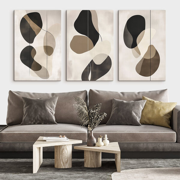 Abstract shapes in neutral tones Abstract shapes in neutral tones