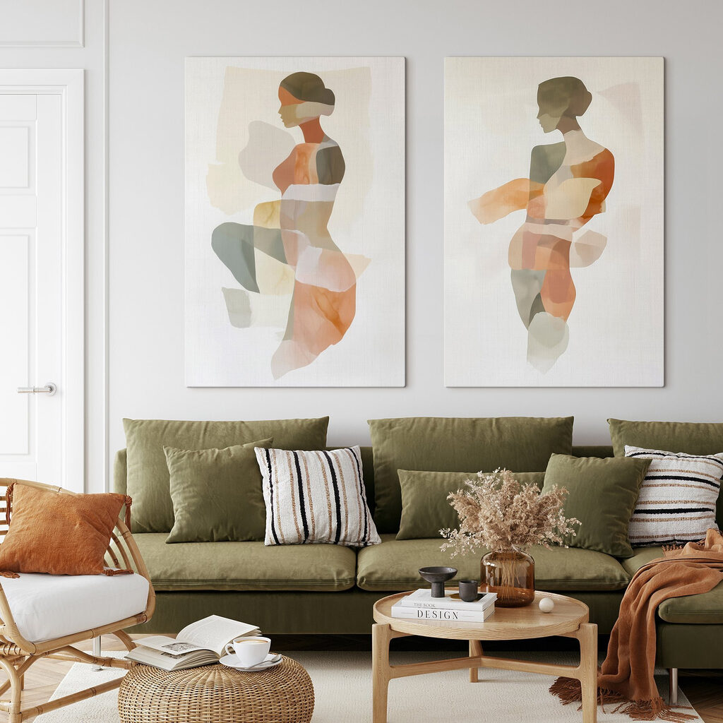 Woman's body with different colors Woman's body with different colors