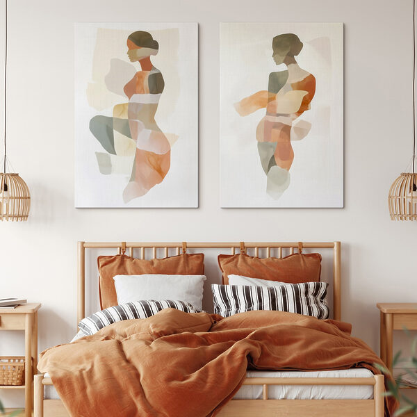 Woman's body with different colors Woman's body with different colors