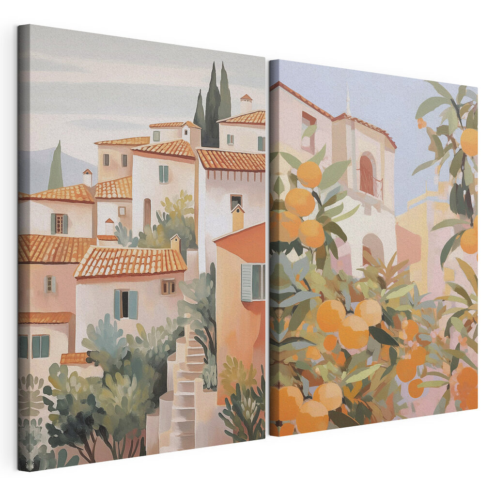 Painting of a city