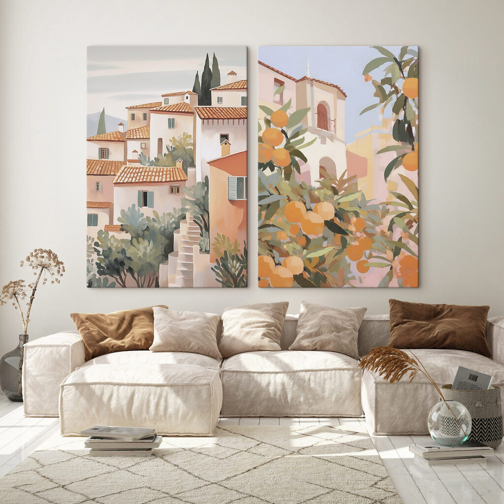 Painting of a city