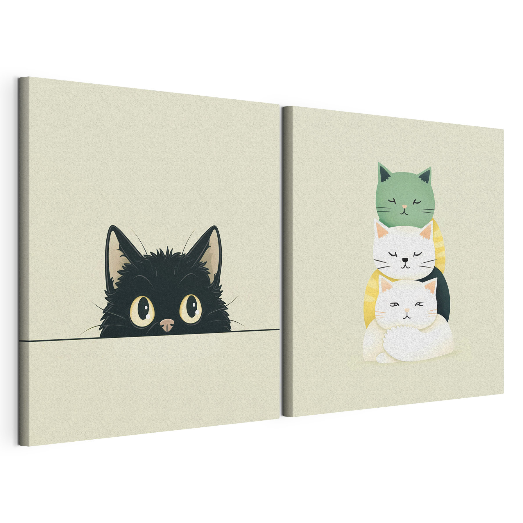 Group of cats on top of each other