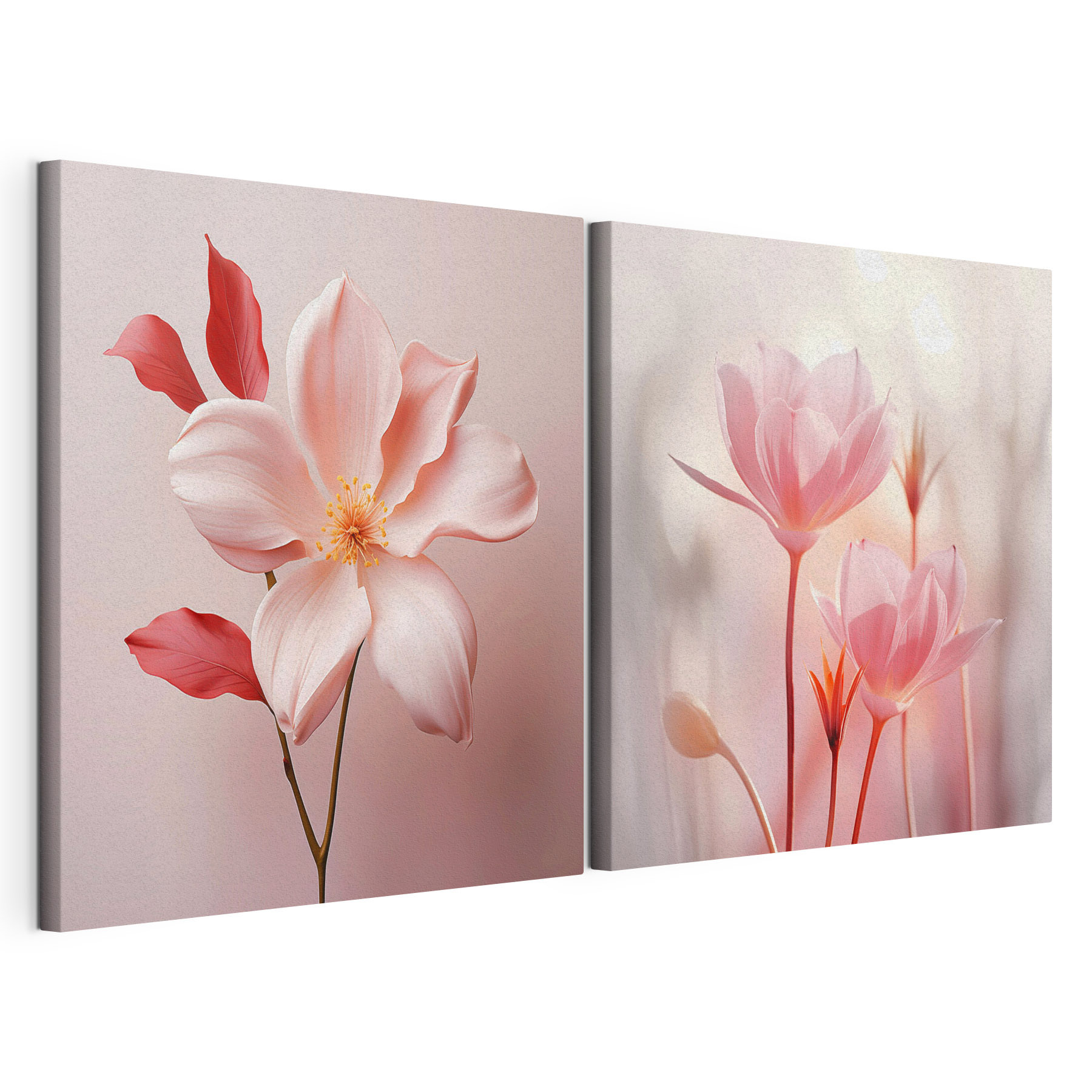 Delicate blooms in soft hues