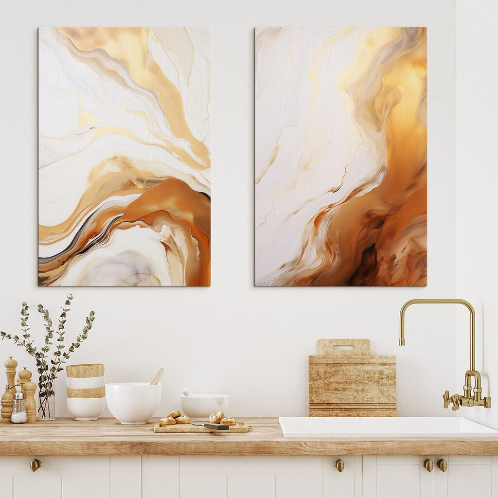Flowing patterns in warm hues Flowing patterns in warm hues