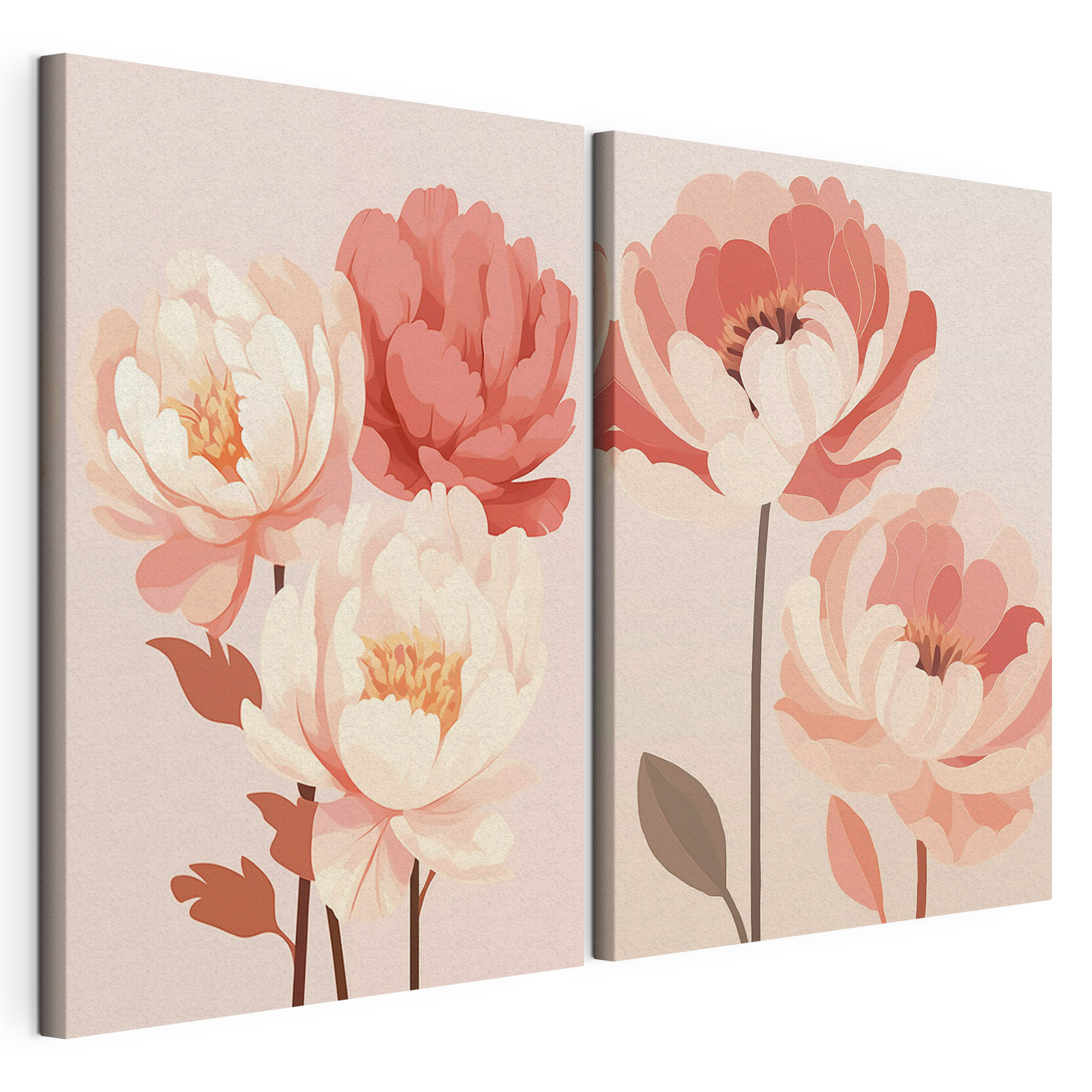 Beautiful blooms in soft colors