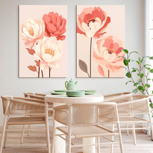 Beautiful blooms in soft colors