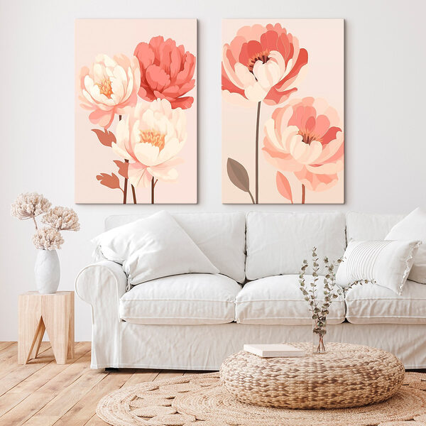 Beautiful blooms in soft colors