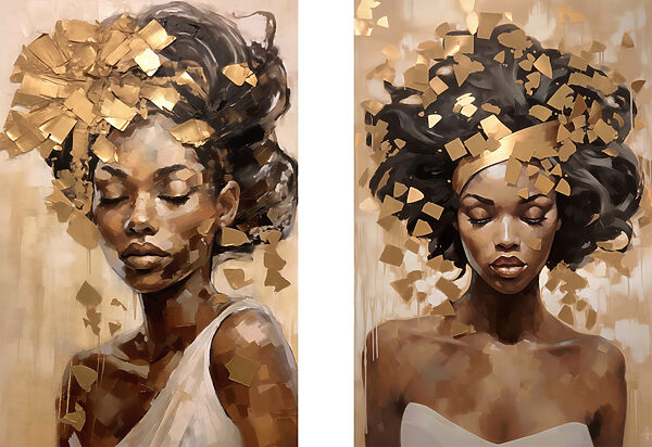 Serene beauty in artistic expression