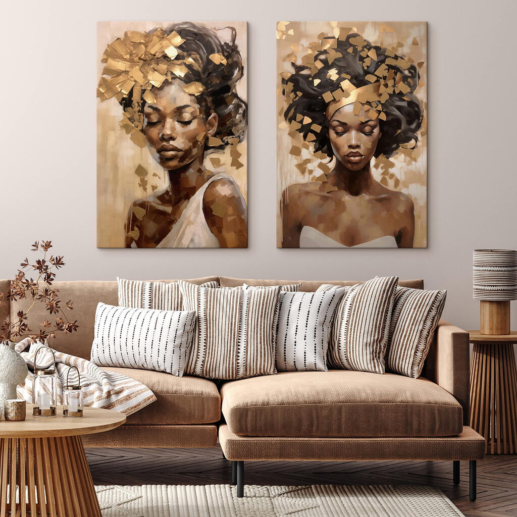Serene beauty in artistic expression
