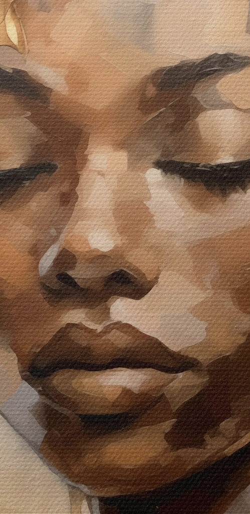 Serene beauty in artistic expression