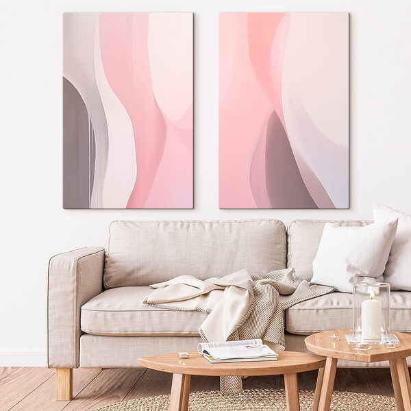 Soft curves in gentle hues