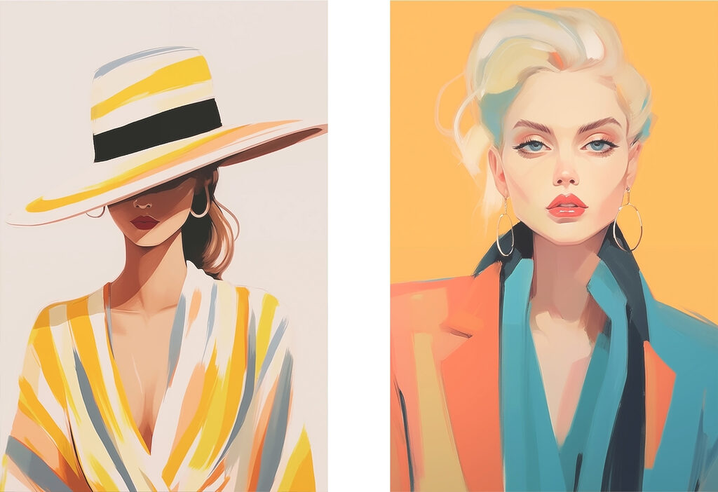 Couple of women wearing hats