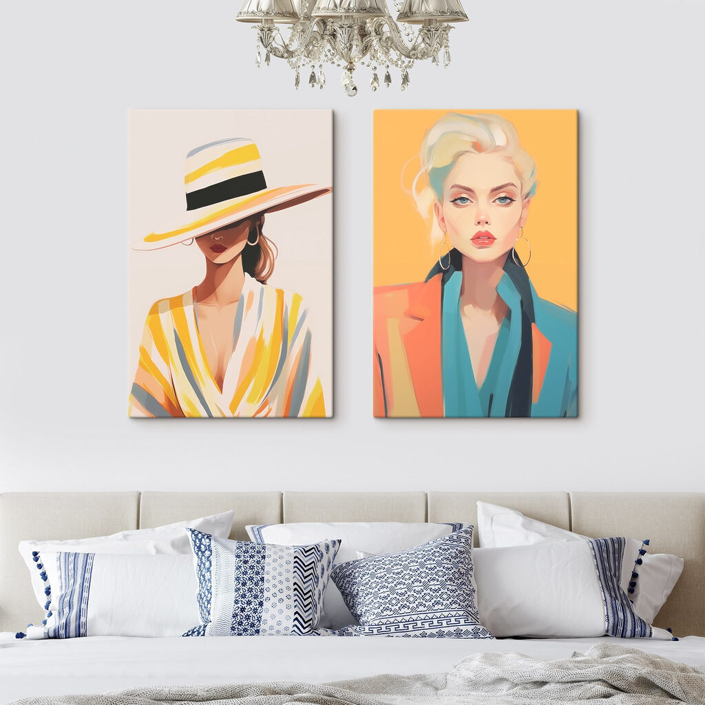 Couple of women wearing hats