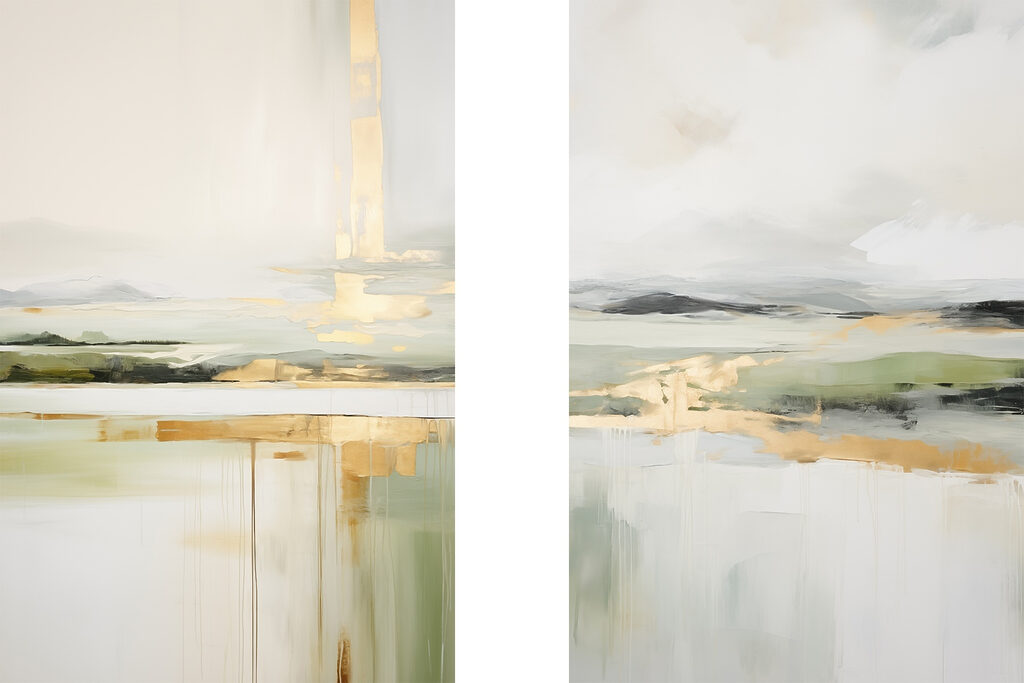 Painting of a landscape Painting of a landscape