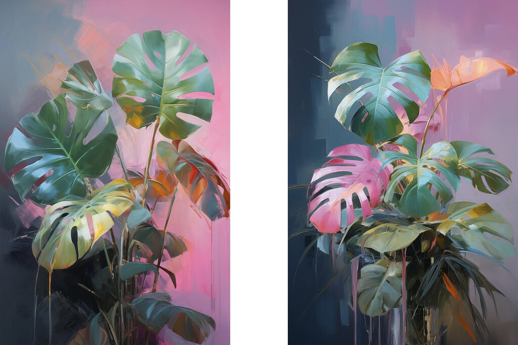 Painting of a plant Painting of a plant