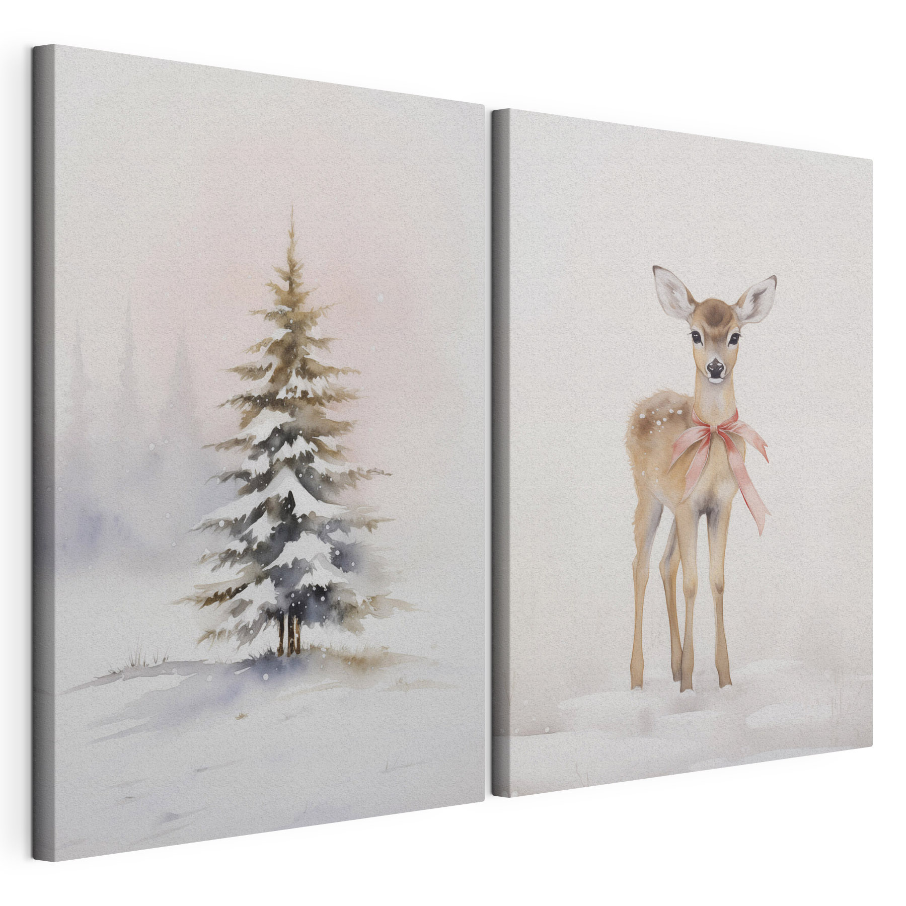 Deer in the snow Deer in the snow