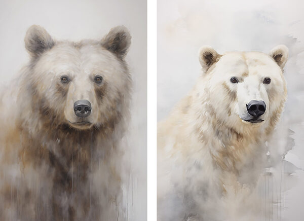 Painting of a bear Painting of a bear