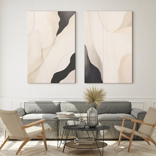 Abstract forms blend in harmony Abstract forms blend in harmony