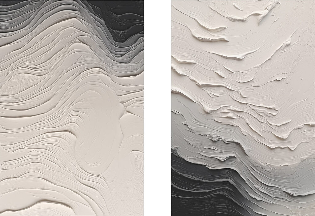 Soft waves of gentle textures Soft waves of gentle textures