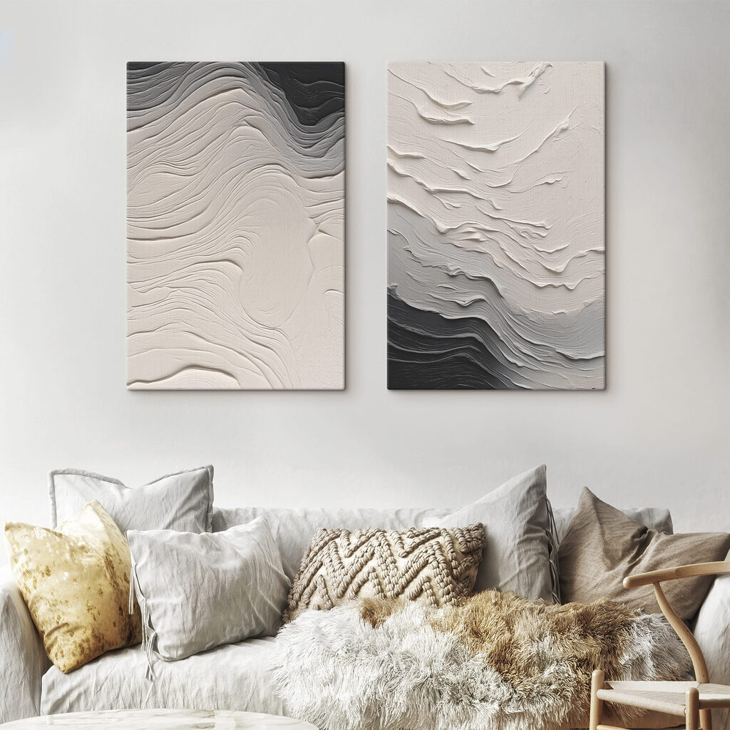 Soft waves of gentle textures Soft waves of gentle textures