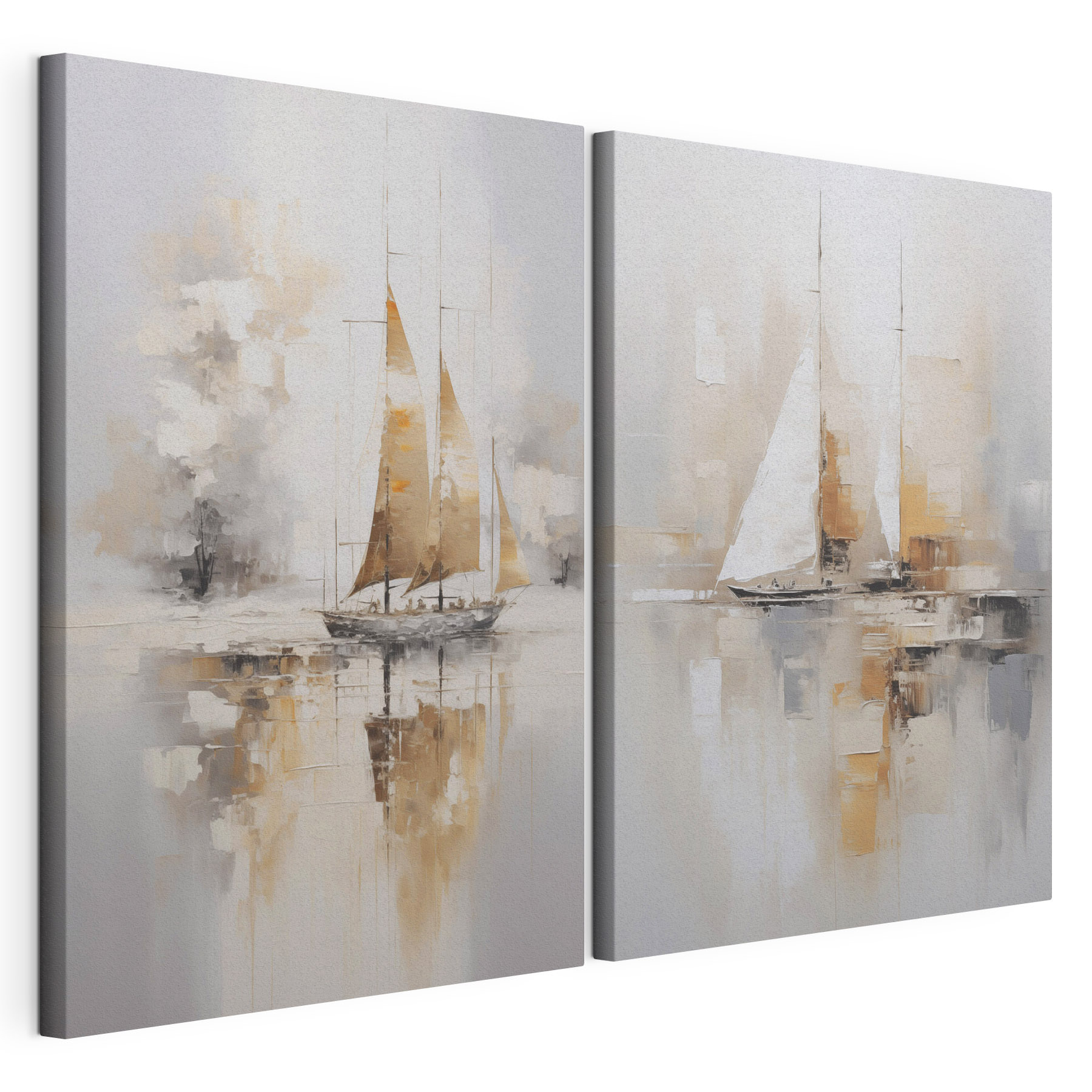 Painting of a sailboat in the water