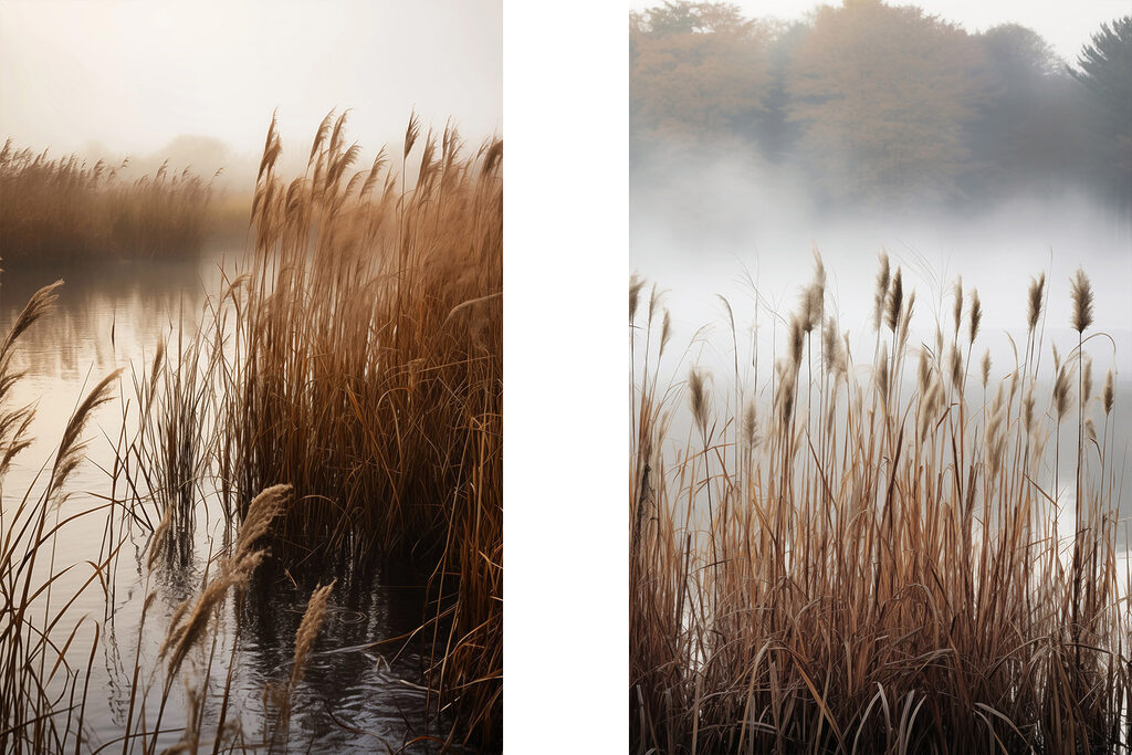 Lake with tall grass Lake with tall grass