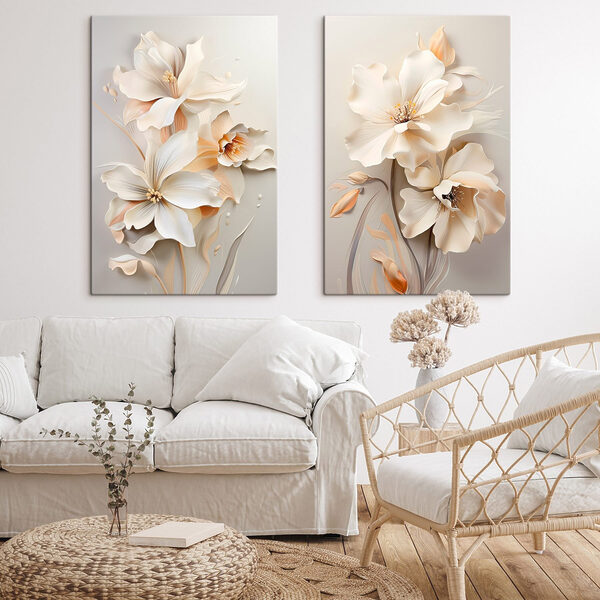Blossoms in soft, calming hues Blossoms in soft, calming hues