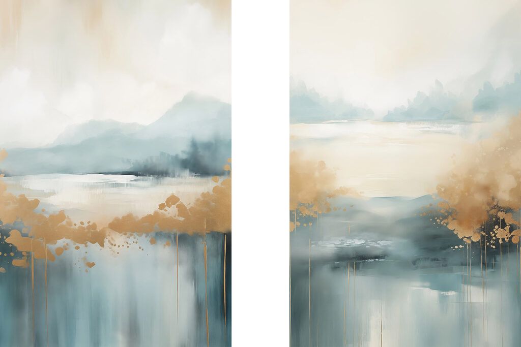Painting of a landscape Painting of a landscape