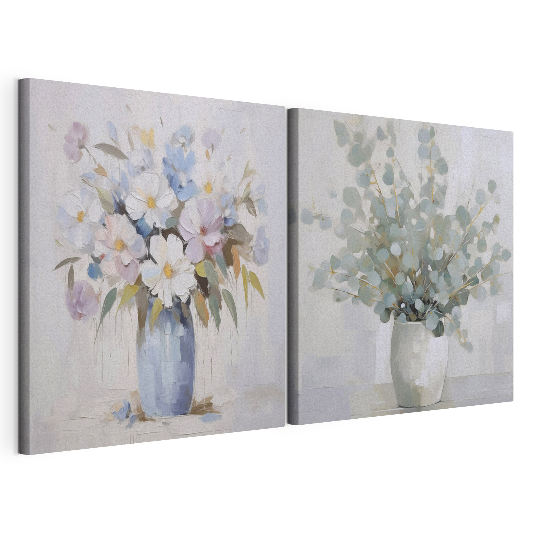 Painting of flowers in a vase