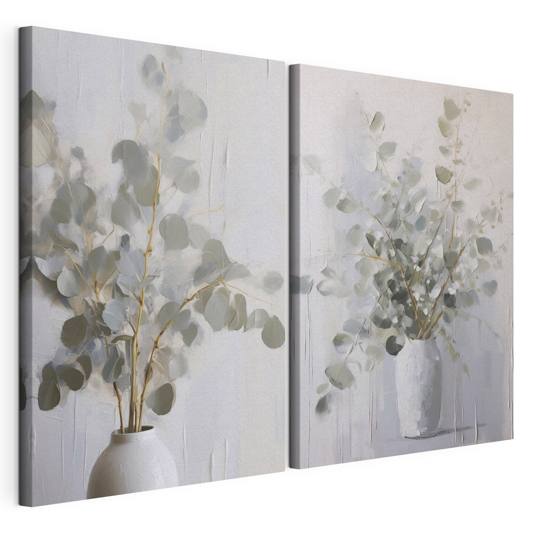 Painting of a plant in a vase Painting of a plant in a vase