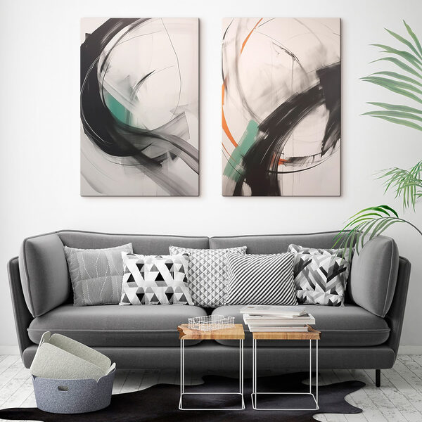 Dynamic strokes in monochrome harmony Dynamic strokes in monochrome harmony