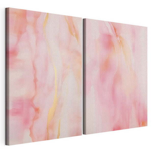 Abstrakte Kunstausstellung mit rosa Flüssigkeiten Modularer Leinwanddruck Abstrakte Kunstausstellung mit rosa Flüssigkeiten