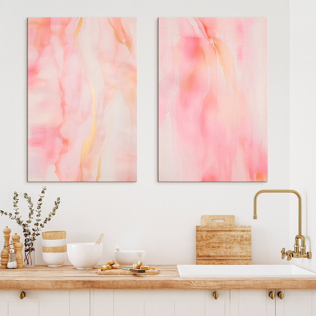 Abstract pink fluid artwork display Abstract pink fluid artwork display