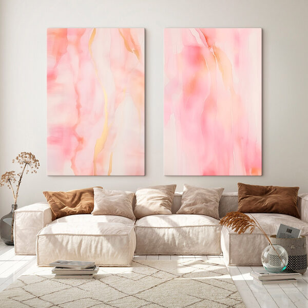 Abstract pink fluid artwork display Abstract pink fluid artwork display