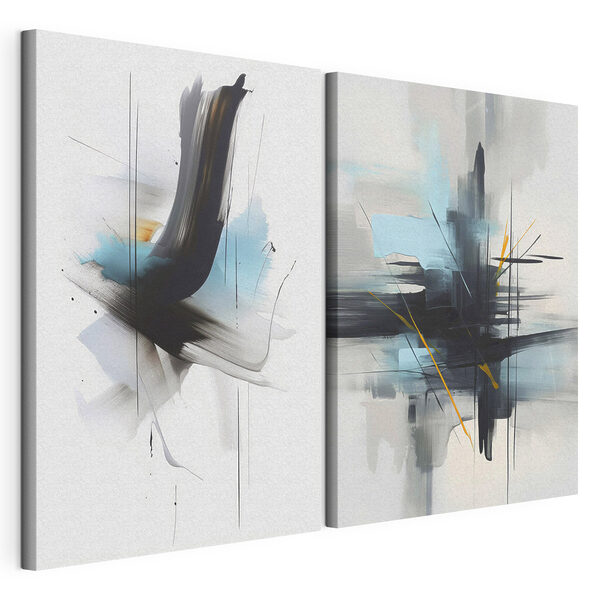 Modularer Leinwanddruck Zwei Kunstwerke